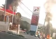 Polsek Nanggung Investigasi Adaanya Kebakaran Mobil Carry di SPBU Parakan Muncang, Nanggung