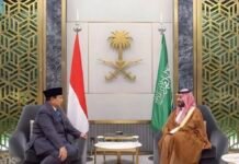 Prabowo Subianto Lanjut Melawat ke Arab Saudi Bertemu Putra Mahkota MBS