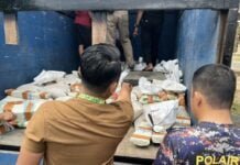Polisi Resor Bangka Barat, Gagalkan Penyelundupan Empat Ton Timah ilegal