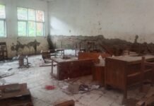 Memprihatinkan, Begini Kondisi Satu ruang kelas Bangunan SDN Sukamanah 04