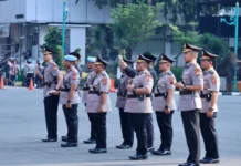 Polda Metro Jaya Gelar Upacara Sertijab Pati dan Pamen