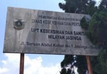 UPT Pengelolaan Sampah wilayah jasinga Yatakan pembuangan Sampah di kampung Salimah Ilegal