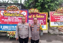 Polsek Legok Gelar acara Lepas Sambut Kapolsek dari AKP Agung Dwi Cahyono, SH.MH. kepada AKP Eko Maryadi. SH