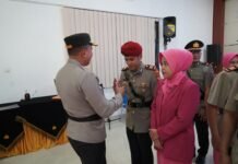 Kapolres Tasik Kota Pimpin Serah Terima Jabatan Kasat Reskrim dan Kapolsek Jajaran