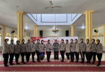 Polwan Polres Tasik Kota Gelar Bakti Religi, Sambut Hari Jadinya ke 76
