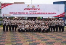 Waka Polres Pimpin Apel Hari Jadi Polwan Ke-76 Tingkat Polres Tasikmalaya Kota