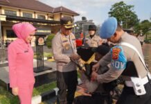 Tingkatkan Kemampuan Bintara Remaja Sat Samapta, Polres Tasikmalaya Kota Gelar Tradisi Pembaretan