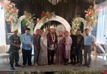 Muhtadin Ketua MCTT, Menghadiri Pesta Pernikahan Putri Pertama dari Jumroni Wartawan Senior