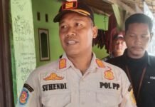 Kanit Satpol PP Kecamatan Jasinga Cek Lokasi Pembangunan Tower di Desa Bagoang