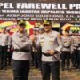 Upacara Farewell Parade Serah Terima Jabatan Kapolres Tasikmalaya Kota dari AKBP Joko Sulistiono Kepada AKBP Moh Faruk Rozi