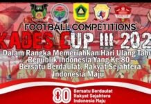 Dalam Rangka Memeriahkan HUT RI Ke-80 Pemerintah Desa Tapos Menggelar Open Tournament Kades CUP 3 TA 2025