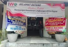 Wali Kota Bogor Dedie A. Rachim Kirim Karangan Bunga untuk HUT ke-13 IWO Bogor Meski Sedang Bertugas di Yogyakarta