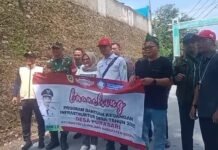 Pemdes Purasari Launching Program Bantuan Keuangan Infrastruktur Desa Tahap I