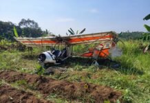 Pesawat Gantole Jatuh di Ciampea, Satu Tewas dan Satu Luka Kritis