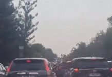 Kemacetan Padat di Bunderan Bilanova Sentul, Kendaraan Merayap Menuju Gerbang Tol Jagorawi