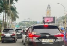 Kemacetan Mengular di Pintu Keluar Tol Gadog Arah Puncak