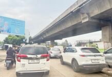 Kemacetan Padati Jalan Soleh Iskandar Arah Yasmin, Kota Bogor Sore Ini