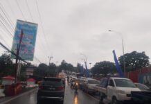 Arus Kendaraan Padat Merayap di Jalan Raya Selarong, Arah Jakarta Macet Sore Ini