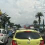 Kepadatan Lalu Lintas Terjadi di Jalan M.H. Thamrin, Arah Sentul City Siang Ini