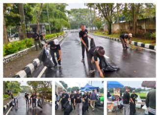 Peringati HPN 2026, PWI Kabupaten Bogor Gelar Aksi Bersih-Bersih di CFD