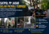 Satpol PP Jabar Gelar Patroli terpadu, Tertibkan Belasan Reklame dan Lapak Liar di Perbatasan Subang-Purwakarta