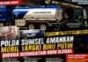 Polda Sumsel Amankan Mobil Tangki Biru Putih Diduga Bermuatan BBM Ilegal, Penyidikan Masih Berlangsung