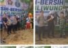 PWI Kabupaten Bogor Bersama TNI-Polri dan Komunitas Domba Tubing Bersihkan Sungai Ciliwung