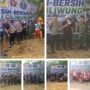 PWI Kabupaten Bogor Bersama TNI-Polri dan Komunitas Domba Tubing Bersihkan Sungai Ciliwung